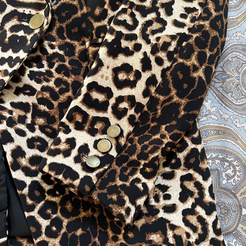 Leopard Double breasted jacket - Picture 2 of 7